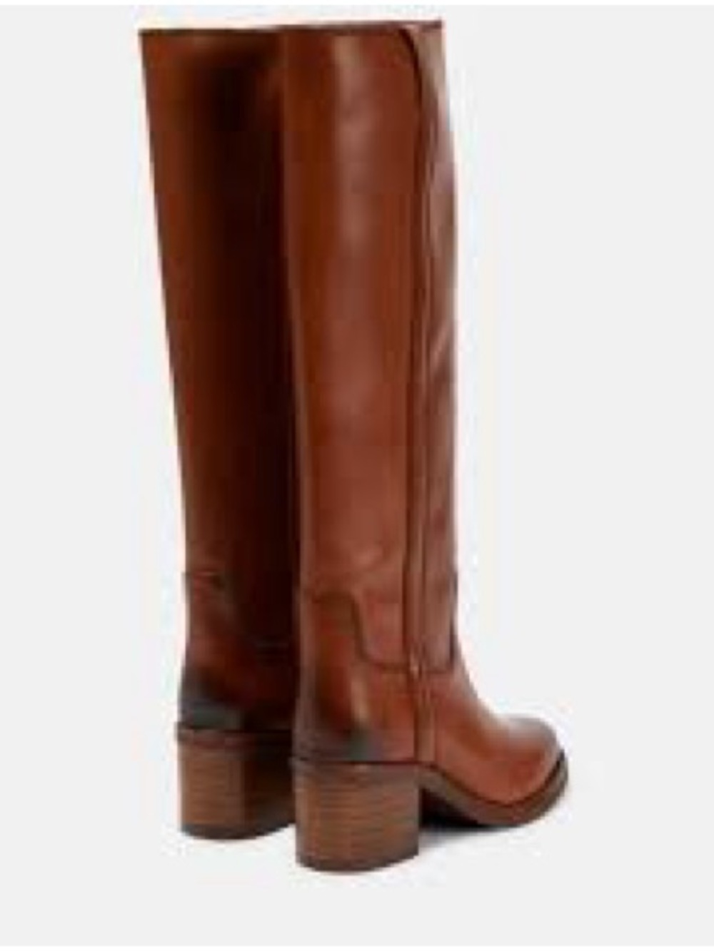Isabel Marant Tall Leather Over-the-Knee Boots in Cognac Brown - Picture 3 of 6